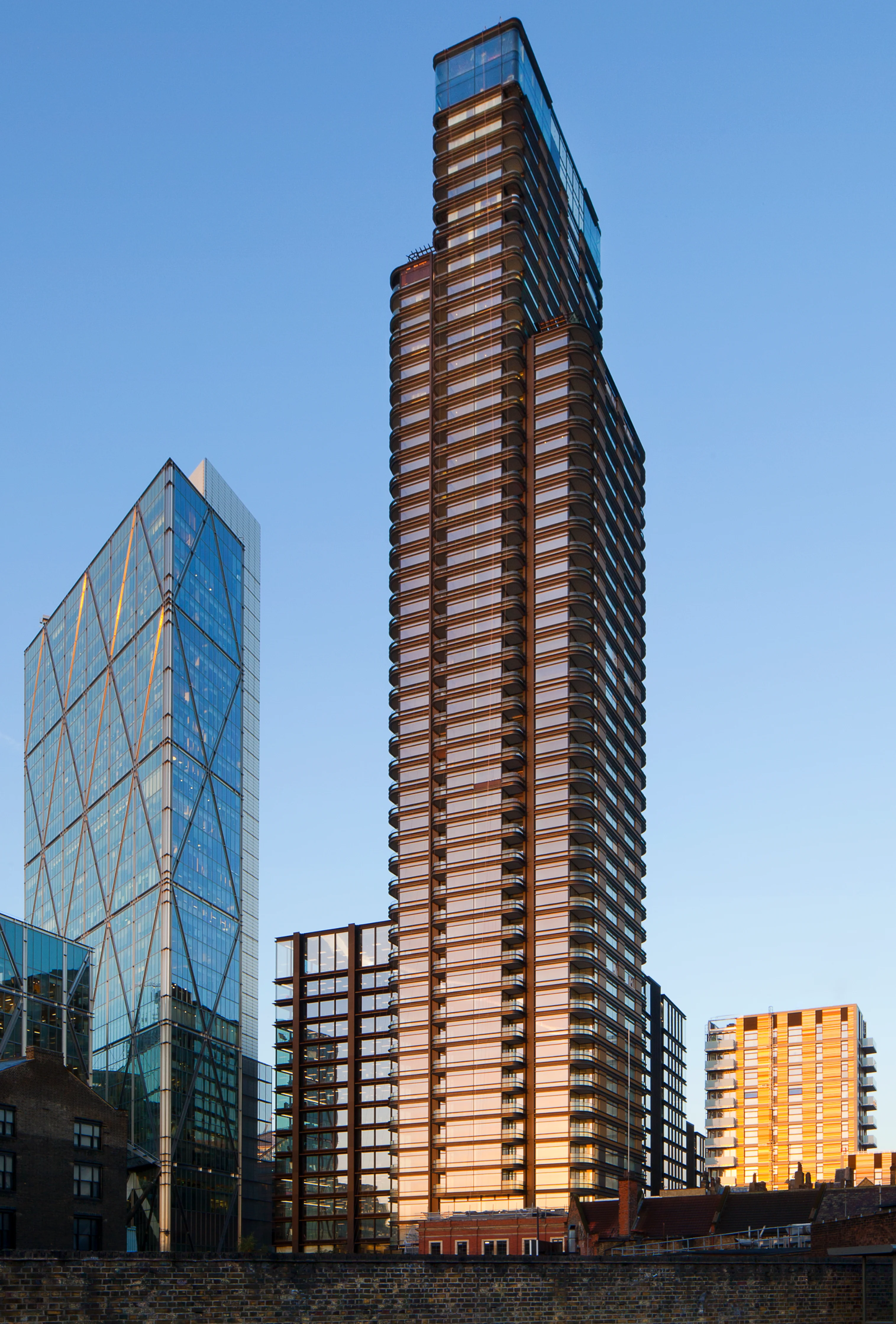 Image of Principal Tower 200 completions in one month,Foster + Partners landmark development,1st of 3 projects with Concord London